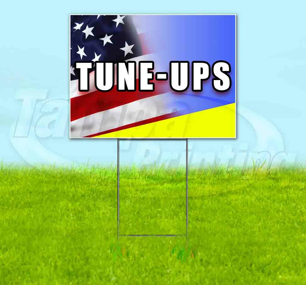 TUNE-UPS Yard Sign Corrugated Plastic Bandit Lawn Decoration