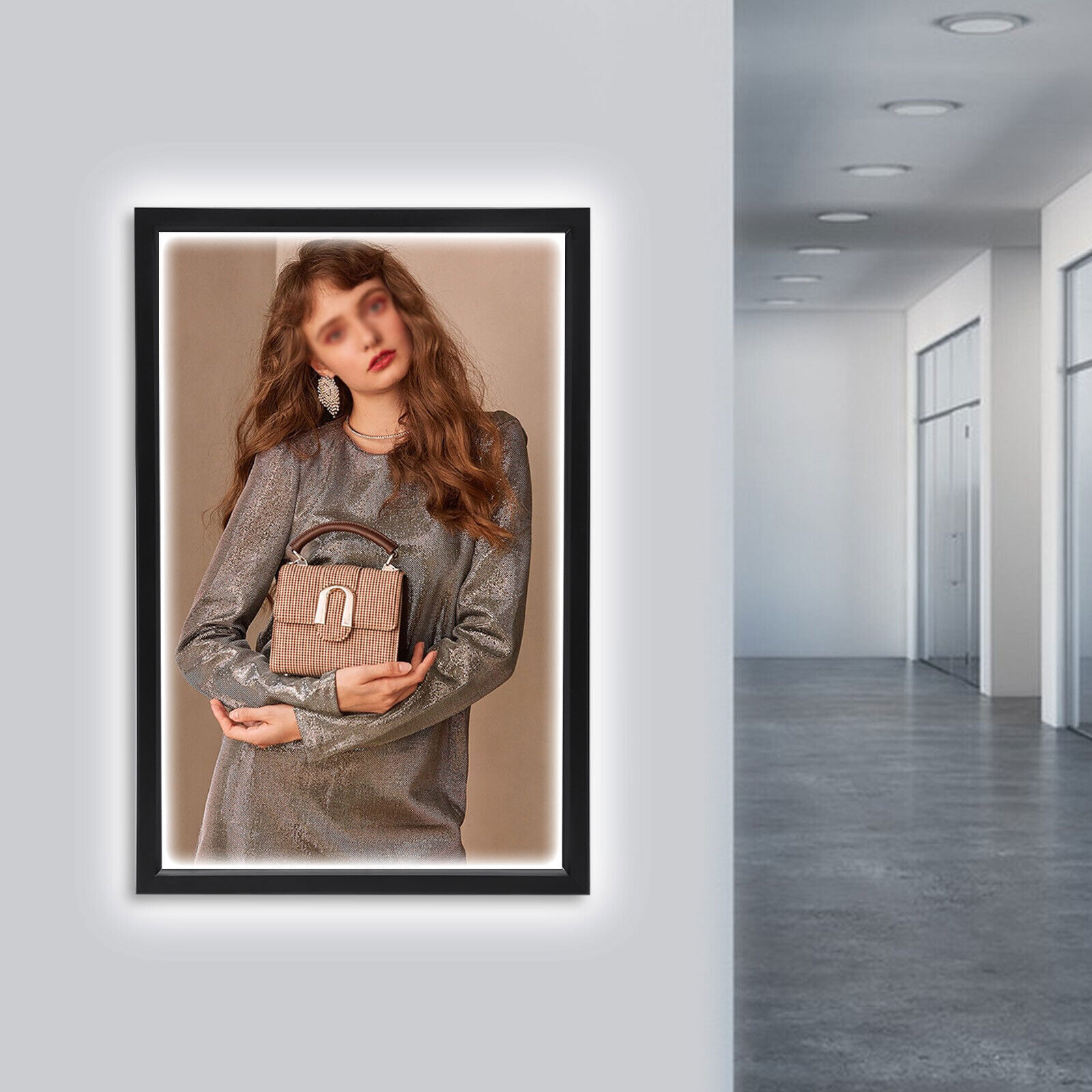 LED Backlit Movie Poster Art Picture Frame Light Box Advertising Display 18*24″！