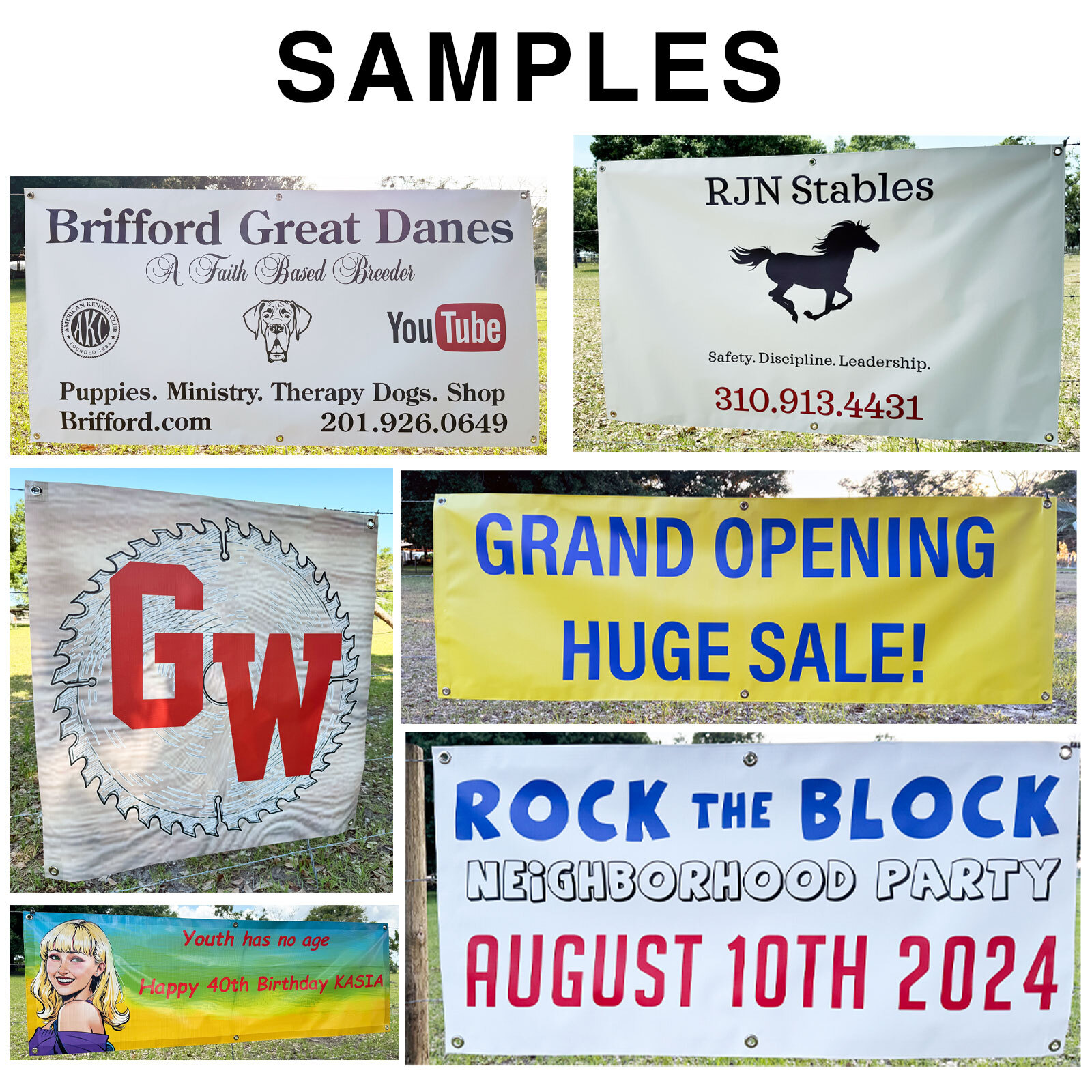 Custom Banner Sign – Quality Digital Print – Fast Shipping USA