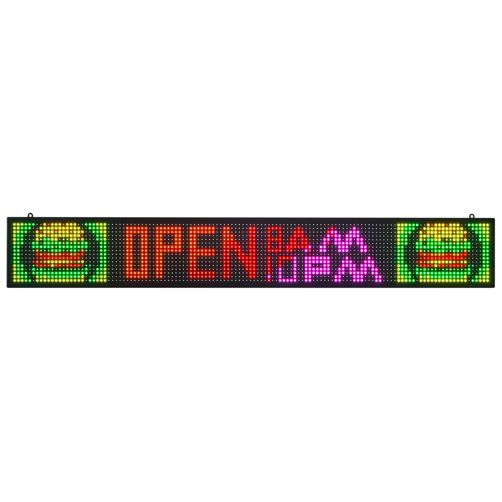 VEVOR 52x8in Programmable LED Sign Digital Scrolling Display Board P10Full-color