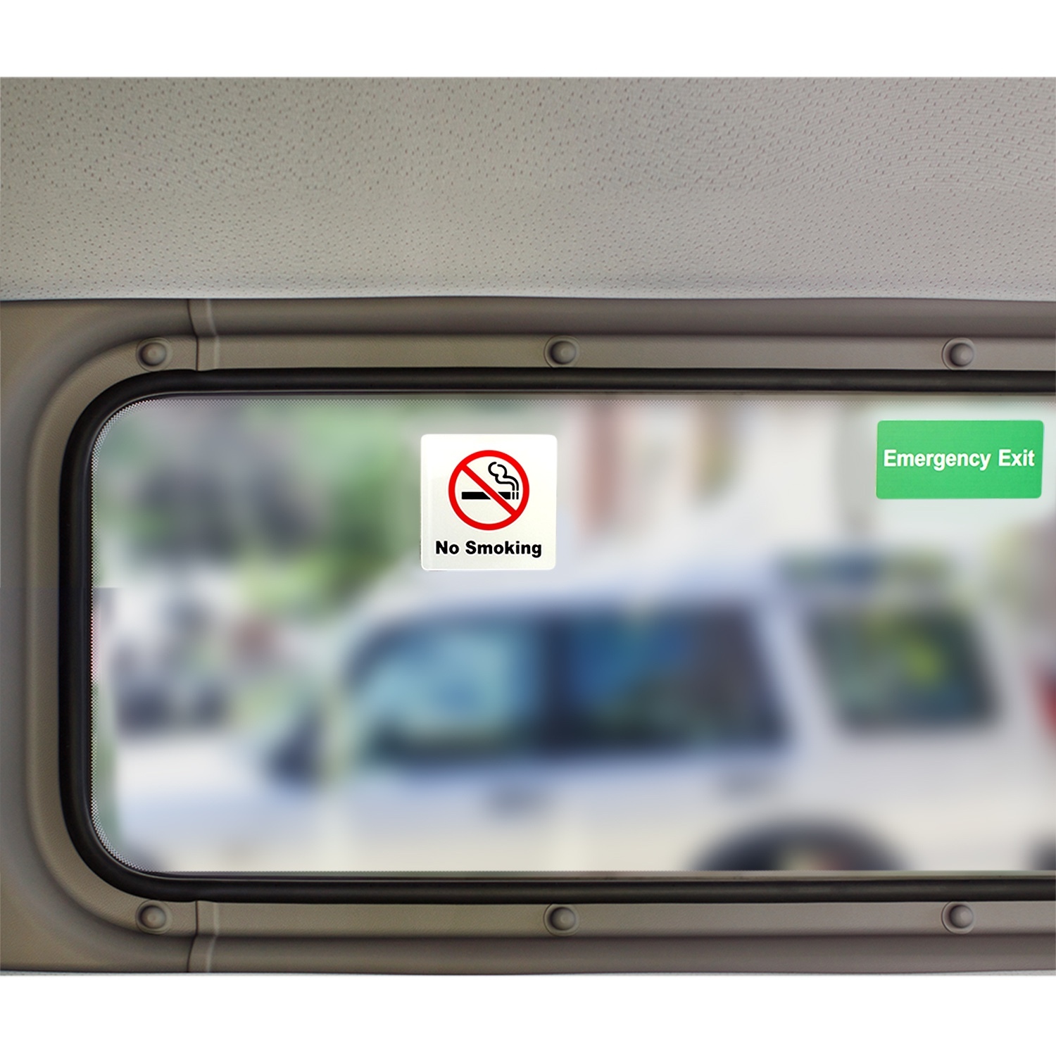No Smoking Sign 4×4”(Acrylic-Classic) 3M Self Adhesive for Car, Indoor, Outdoor