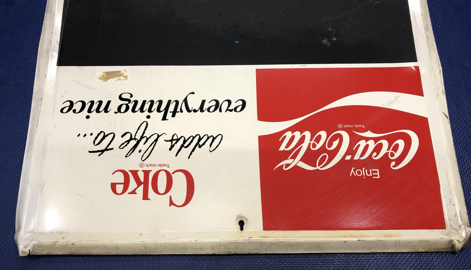 Coca Cola Chalkboard Sign 28” vintage menu adds life to everything nice metal