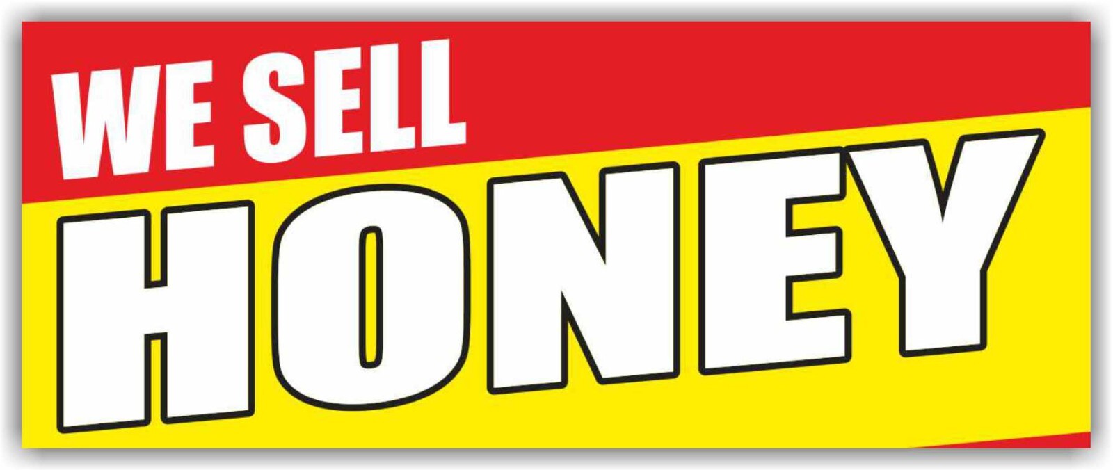 WE SELL HONEY Advertising Banner Vinyl Sign local pure raw honeycomb bees