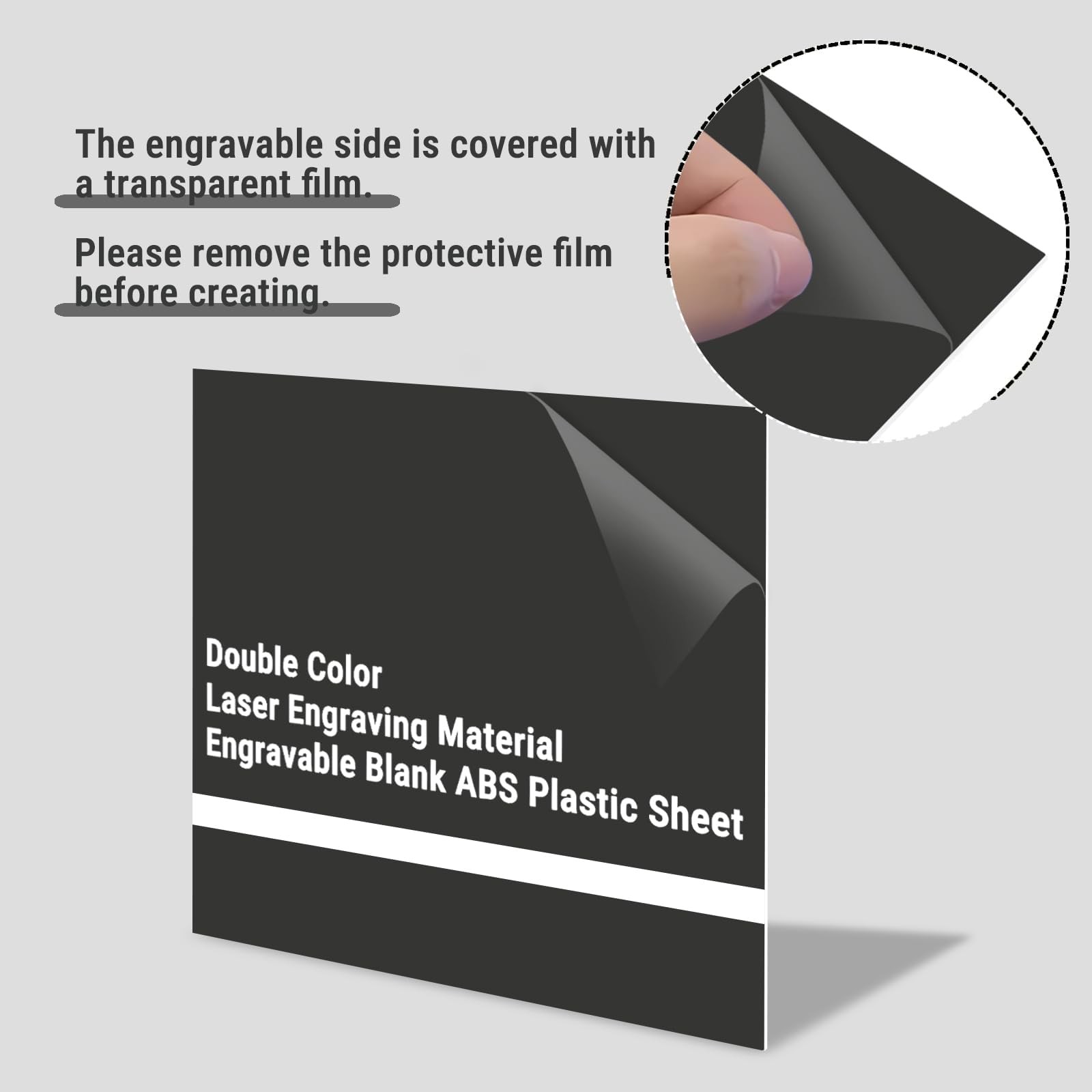 8 Pack Laser Engraving Double Color ABS Plastic Sheet 11.8” x 11.8” 1.3mm T…