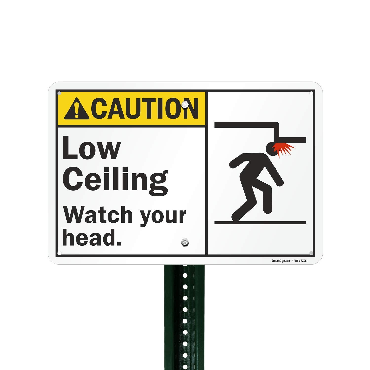 1 PCS 12×18 Inch Caution Low Ceiling Watch Your Head Sign Aluminum Metal
