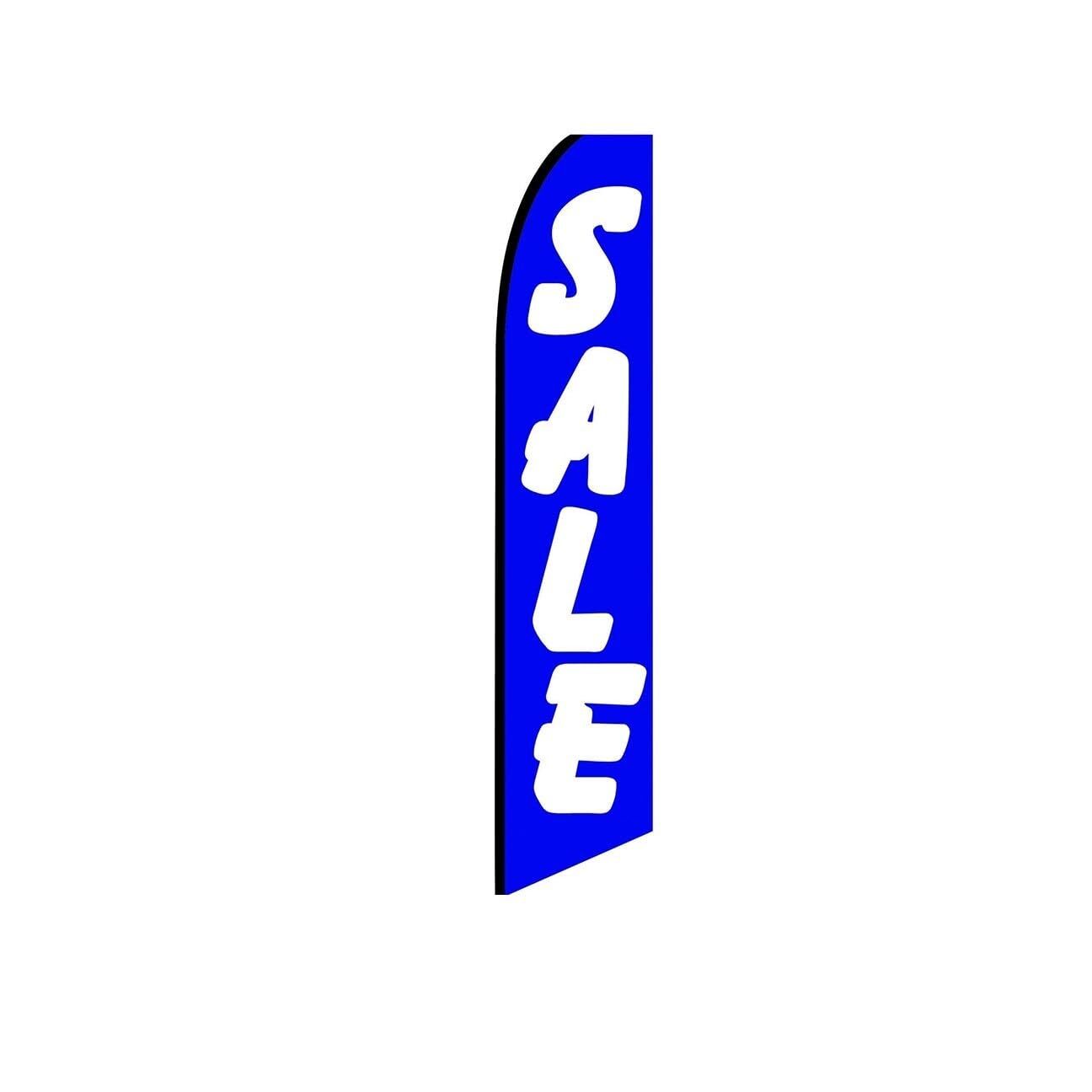Sale Blue Swooper Flutter Feather Flag | 3ft W x 11.5ft Tall