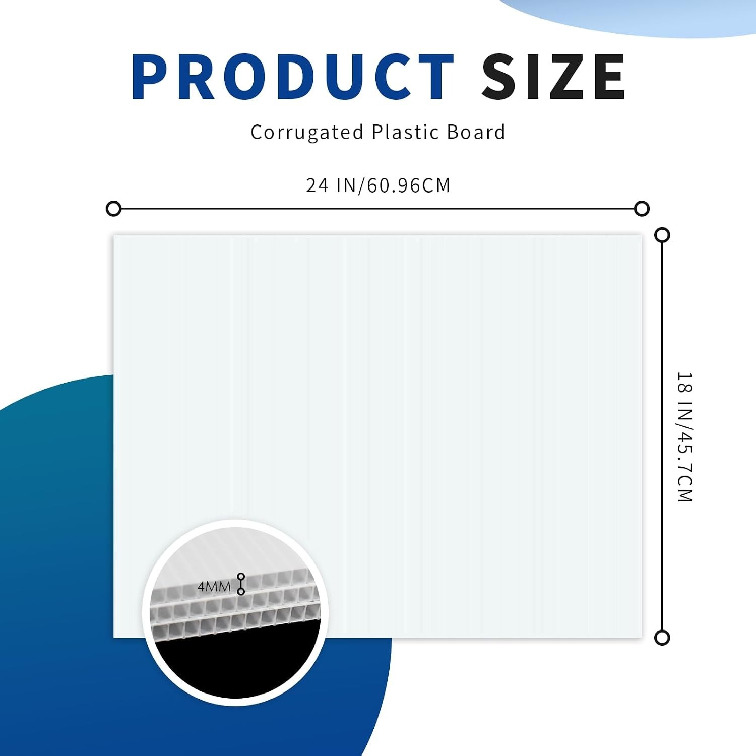 20 Pack Blank Yard Signs – 18×24 Weatherproof for Custom Events & Promotions