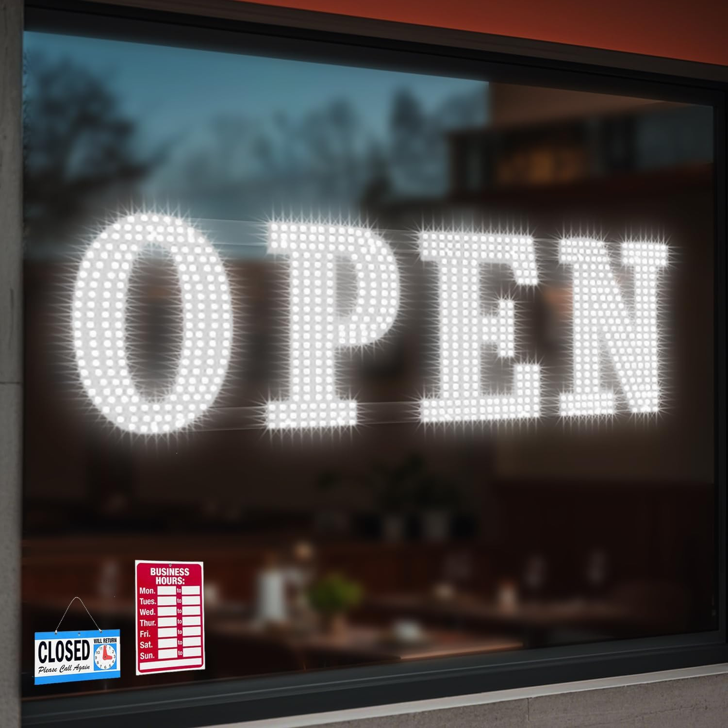 40″X14″ Open Sign, Extra Bright Jumbo Led Open Signs for Business with High