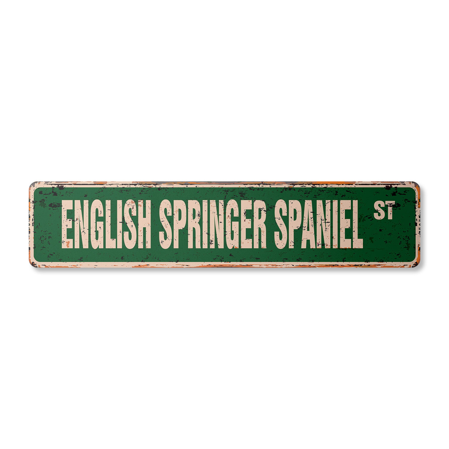 ENGLISH SPRINGER Vintage Street Sign dog lover great pet owner| Indoor/Outdoor