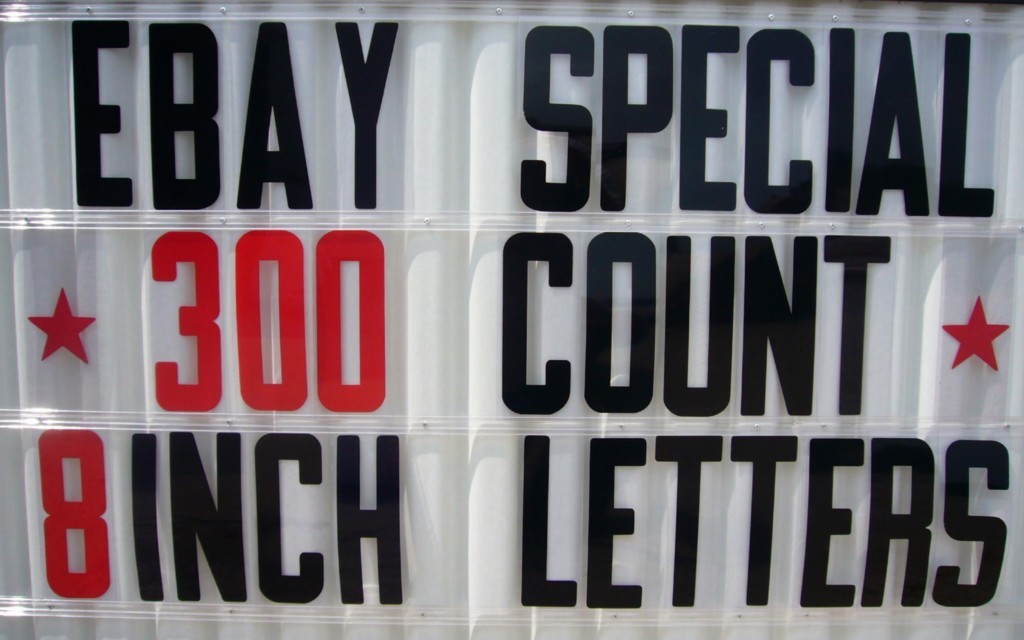 8 inch Flexible Plastic Outdoor Portable Marquee Sign Letters