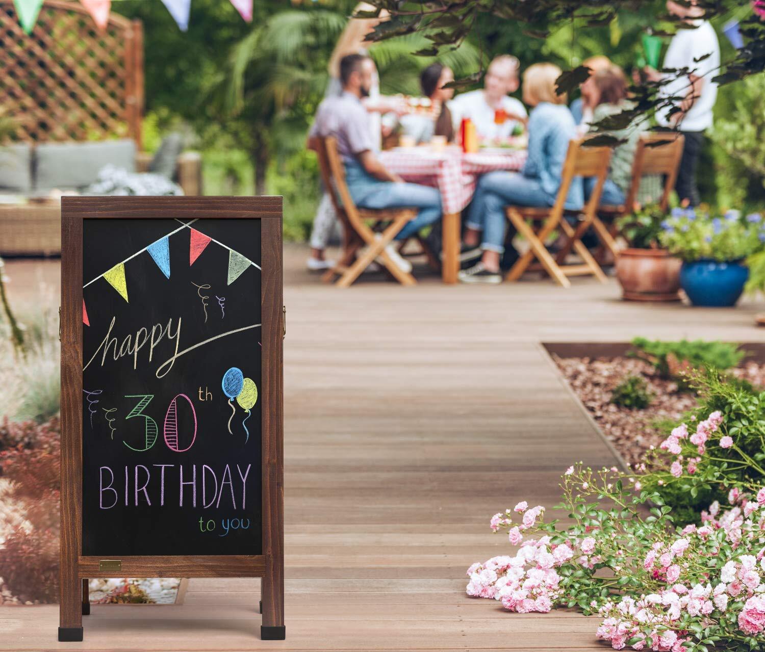 Arteza A-Frame Magnetic Chalkboard | Double-Sided | 40 x 20