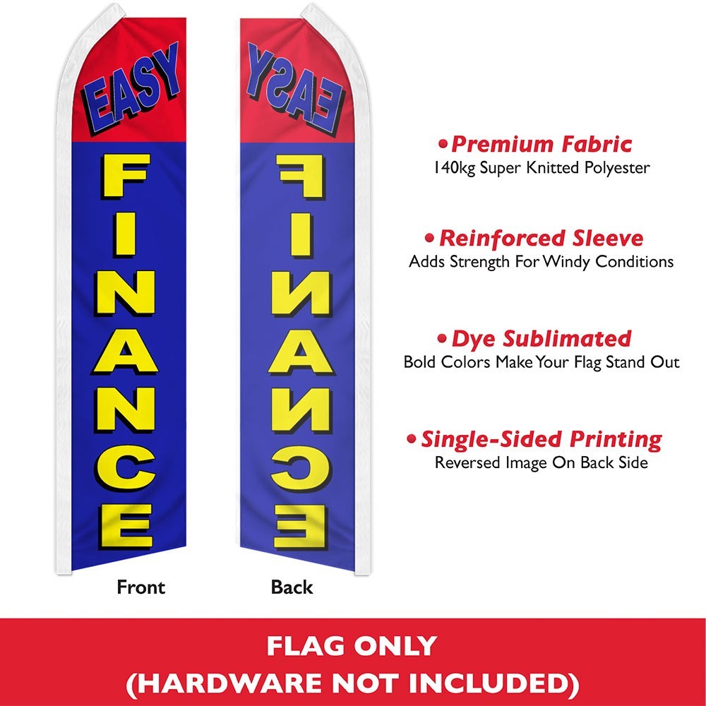 Easy Finance Swooper Flutter Feather Advertising Auto Dealership Business Flag