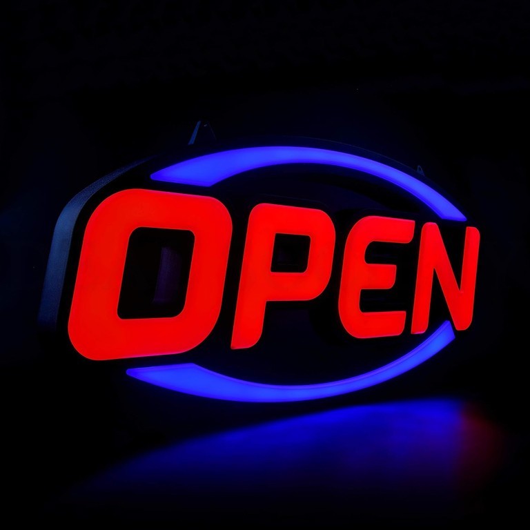 eLED 2026 Model 32″ x 16″ Remote Controlled LED Neon Open Sign