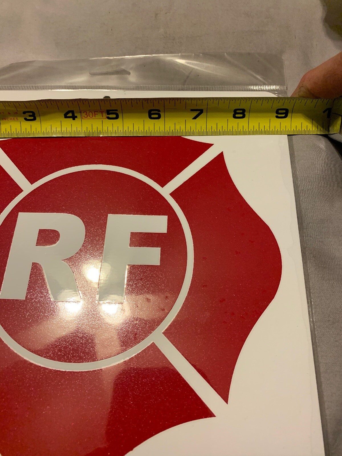 The Hillman Group 9 in. x 9 in. Roof Truss Aluminum RF-Sign