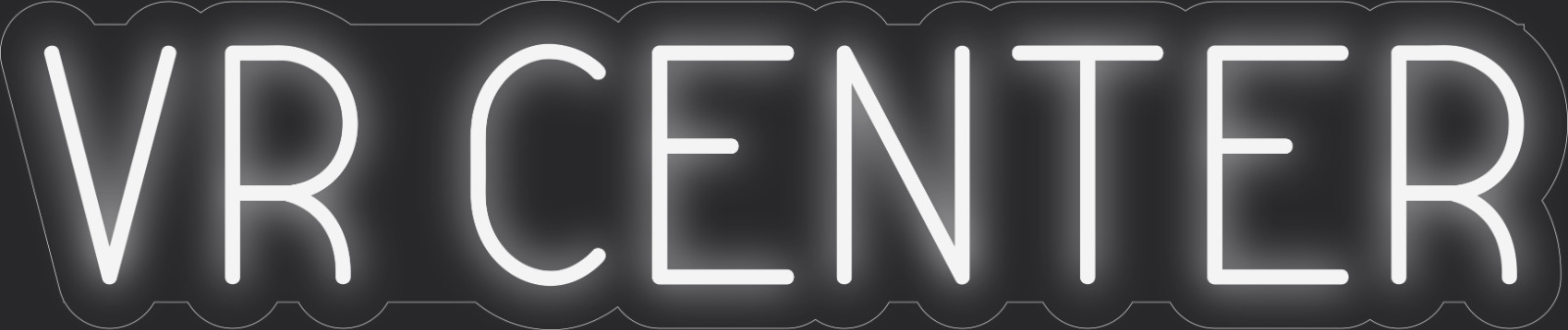 VR center Neon LED Sign Business Wall Decor Lighted Store Sign 36 x 7 in.