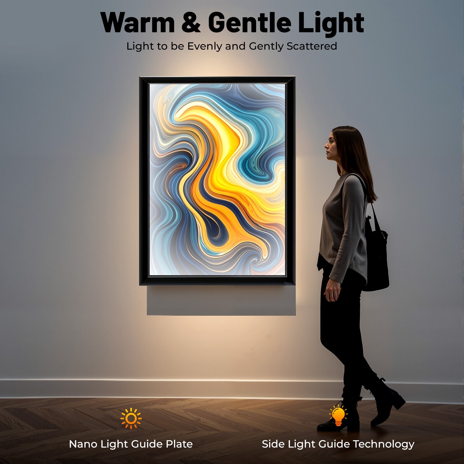 LED Backlit Menu Advertising Frame Light Box Photo Light Box Wall Mount