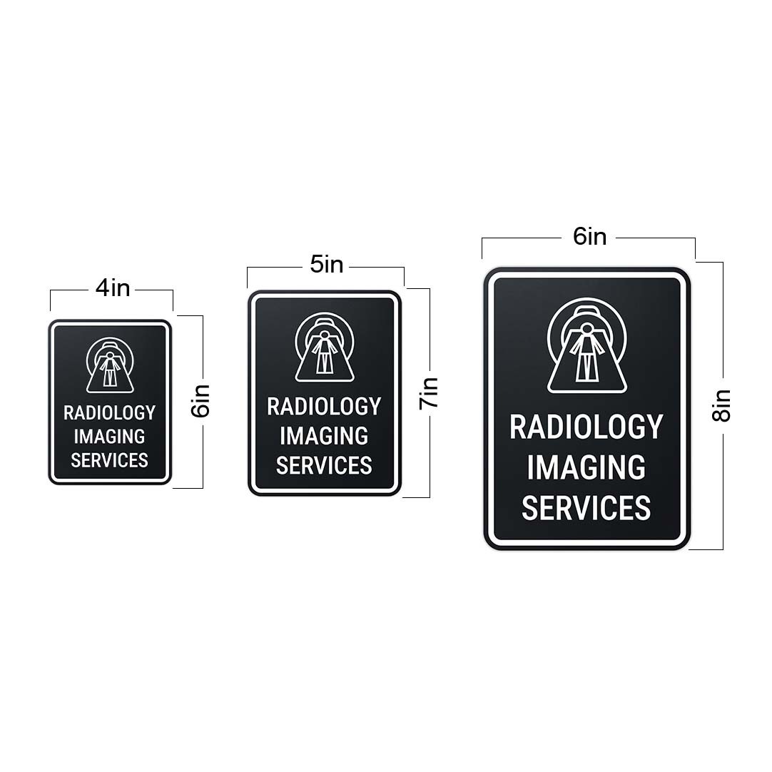 Portrait Round Plus Radiology Imaging Services Wall or Door Sign
