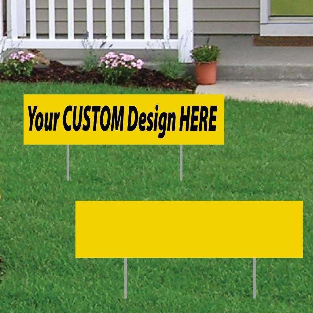 6″x24″ 4mm Corrugated Plastic Blank Yard Sign – Set of 12