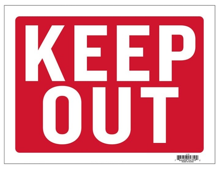 Signage for Home Business Security Waterproof Durable Plastic for In/Outdoor Use