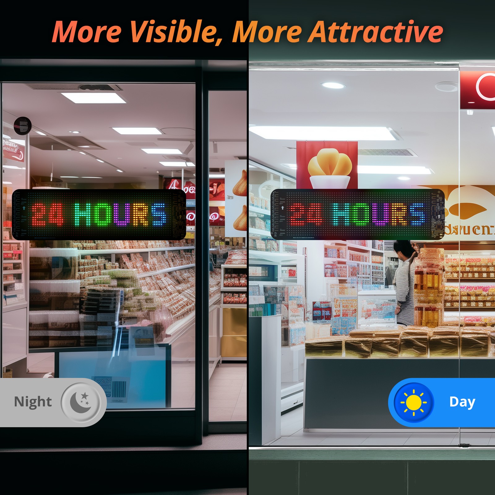 ATOTO 13.7” Car LED Sign Light Programmable AI Voice Command & APP Control
