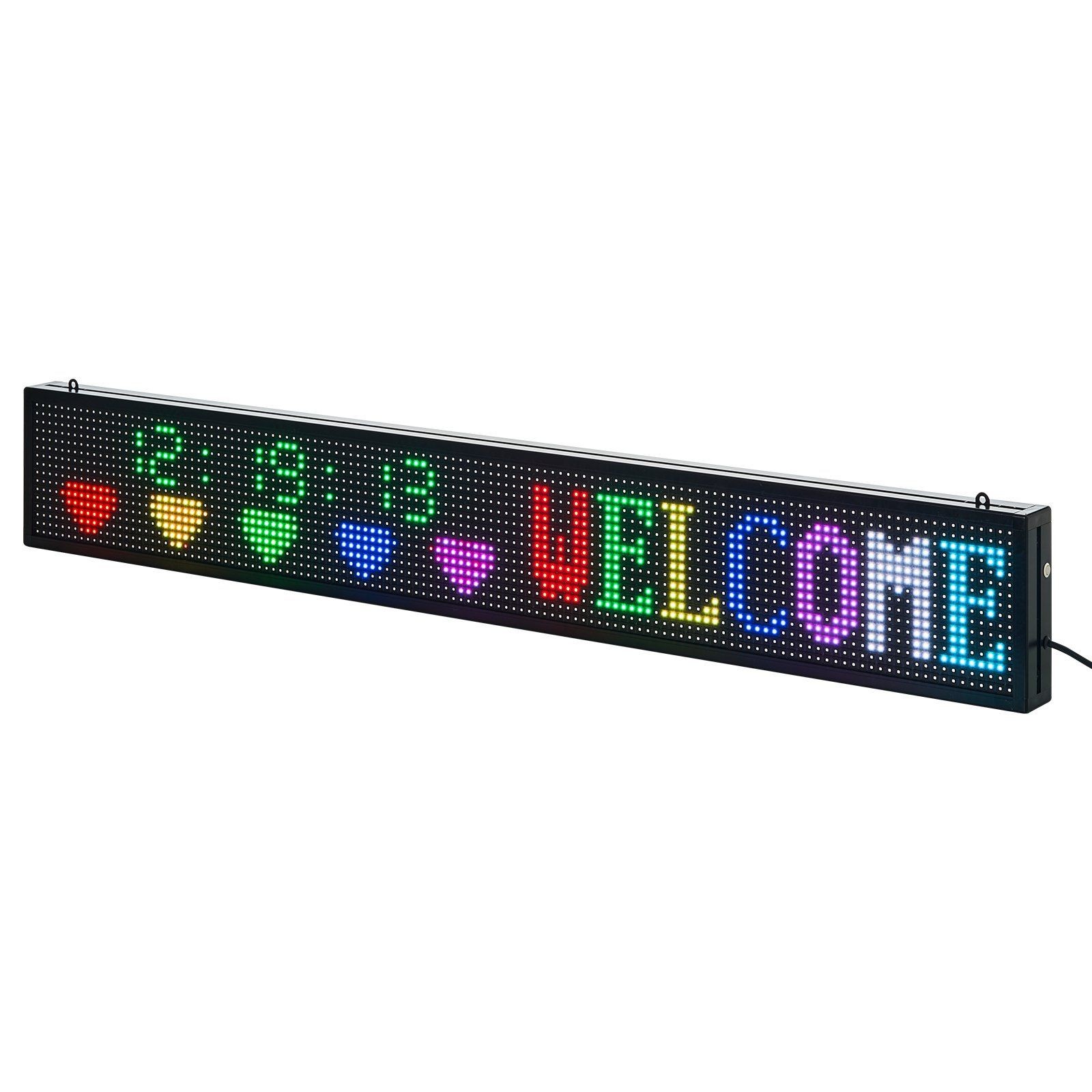 P10 Full-color Programmable LED Sign 52x8in Digital Scrolling Message Board