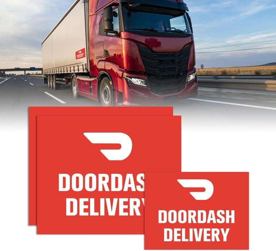 3 Pack Magnets Car Vehicle DoorDash Delivery Driver Signs – Magnetic Delivery…
