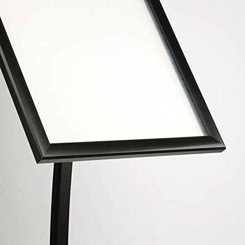 Floor Standing Universal Showboard with Magnet 4x(8.5×11)” Lockable Menu Holder