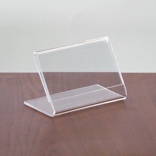 28 PCS Mini Sign Display Holder 3.5″ x 2.75″ L Shape Clear Acrylic