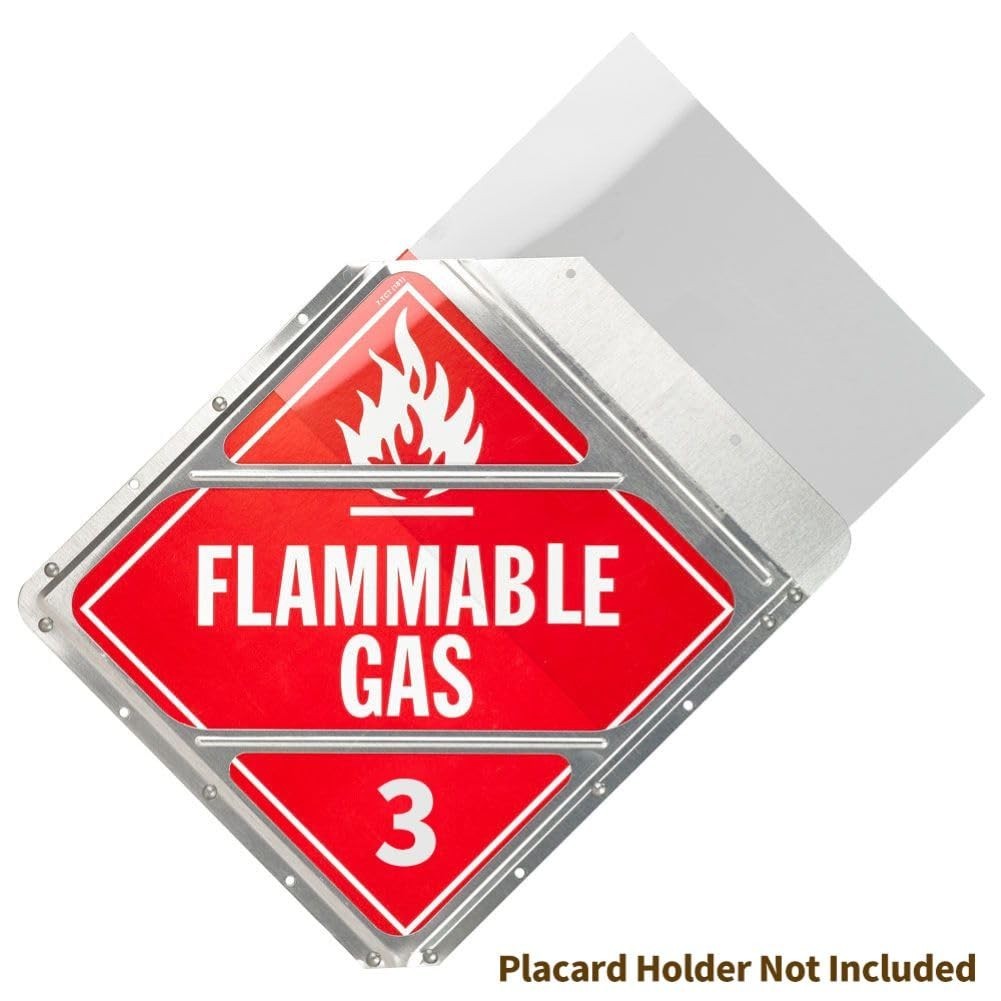 8 Pack Clear Polycarbonate Shields for Hazmat Placard Holders, 10.75″ x 10.75″,