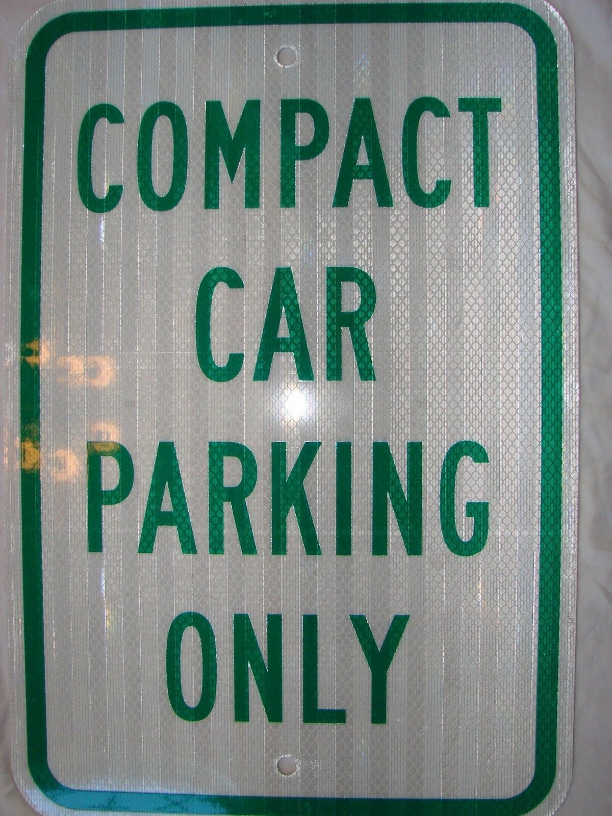Lot of 4 “Compact Car Parking Only” Signs 12″ x 18″ Heavy Gauge Aluminum