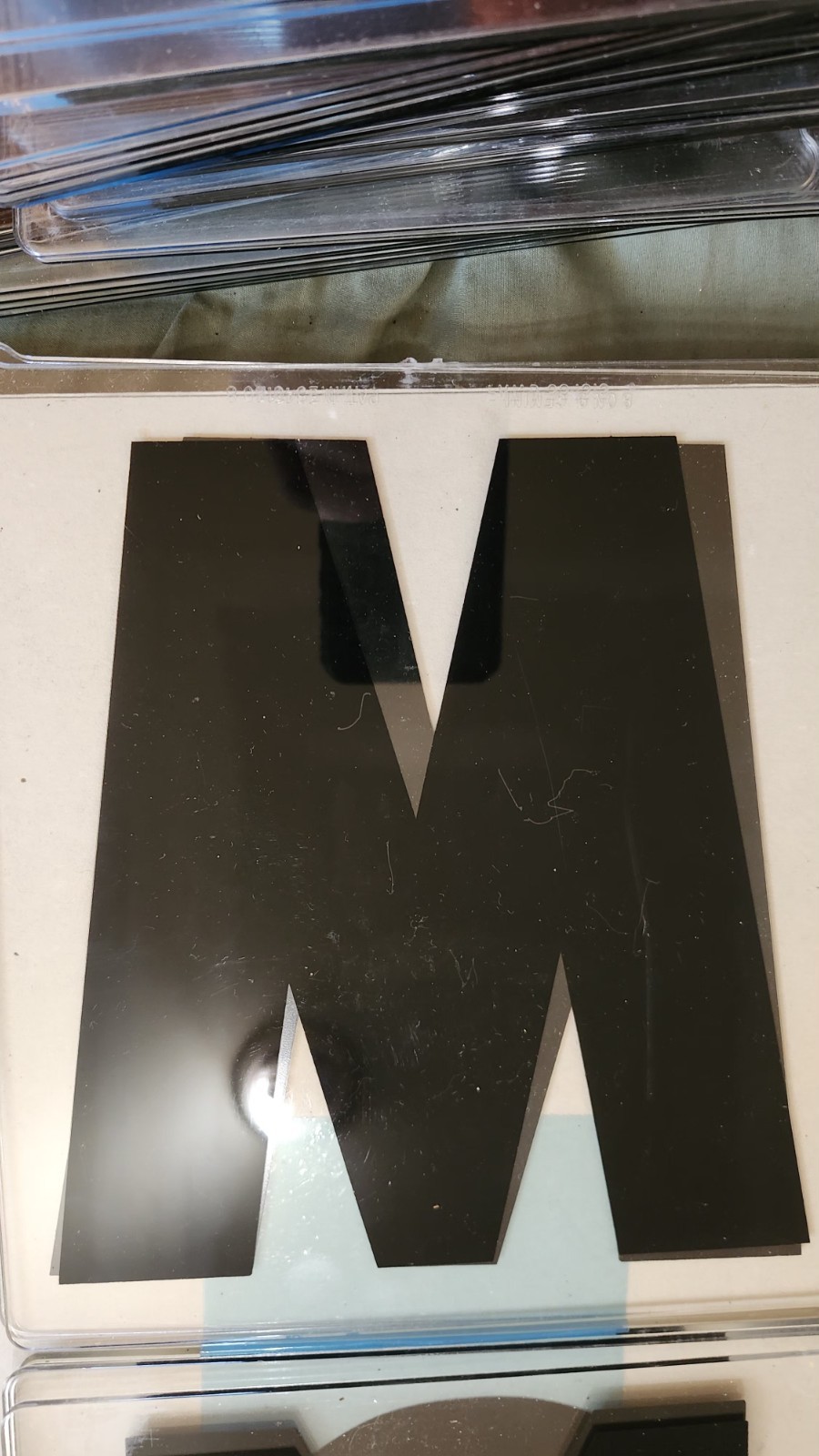 50 Gemini Marquee Sign Letters Rigid Acrylic Black Clear Outdoor 8on9