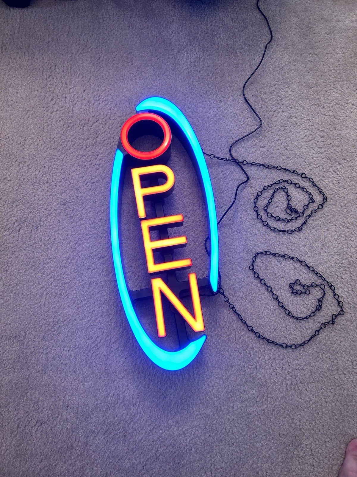 LED Neon Open Sign size 22”/8”