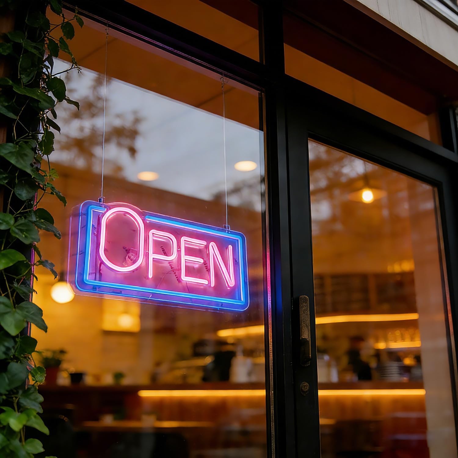 16″ X 8″Vibrant LED Neon Open Sign for Business – Ultra Bright with ON/OFF Sw…