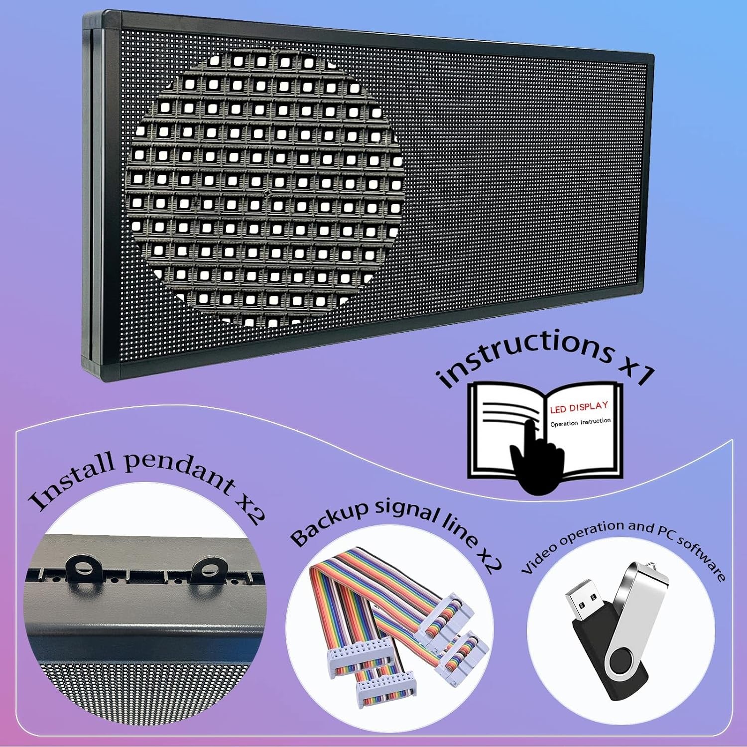 P6 Programmable Led Sign Custom Scrolling Outdoor Digital Signs for Businesses D