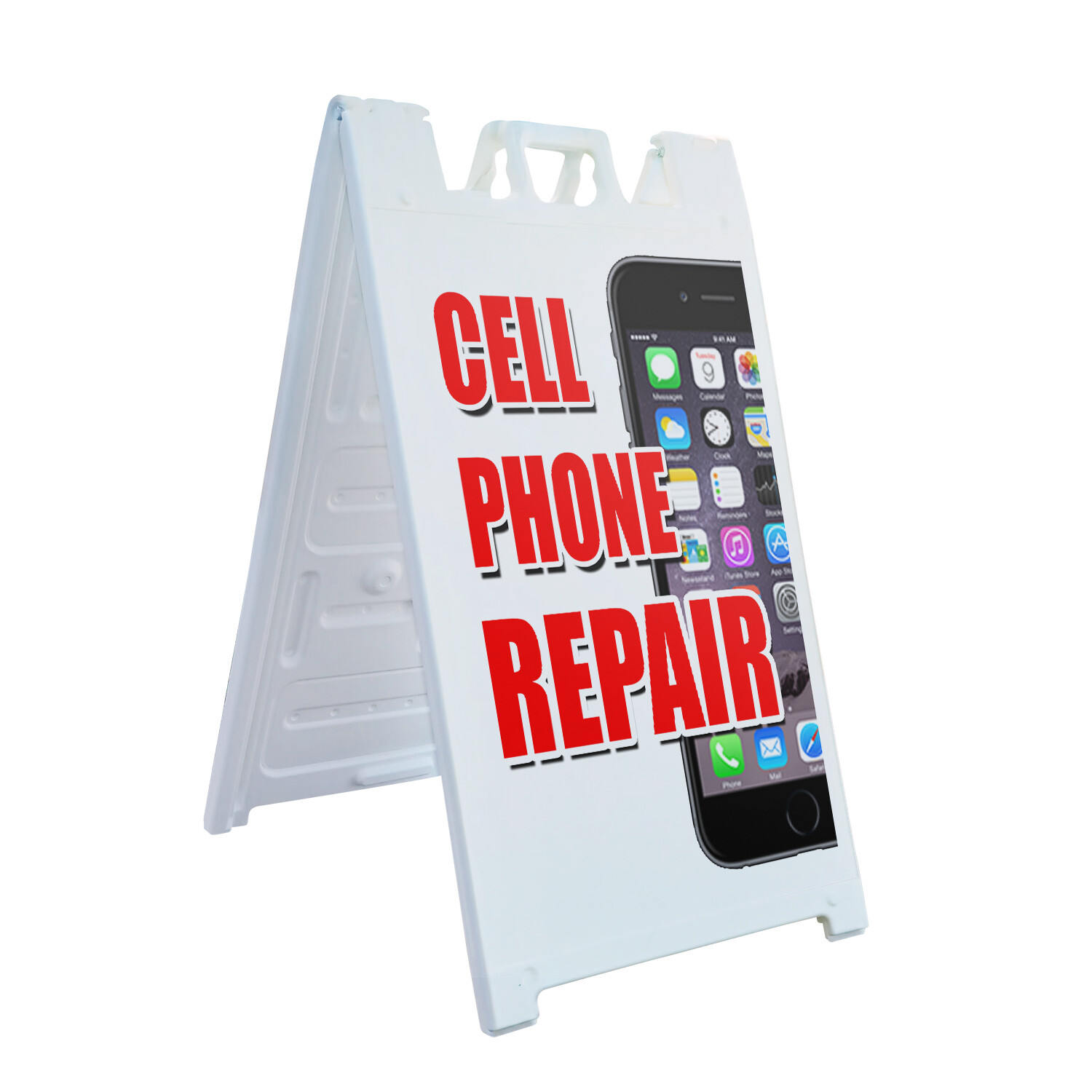 A-frame Sidewalk Cell Phone Repair 24″ x 36″ Double Sided A-Frame Sidewalk Sign