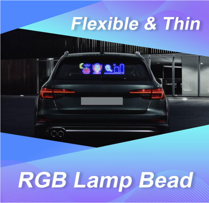 Letrero LED programable flexible con desplazamiento y control Bluetooth