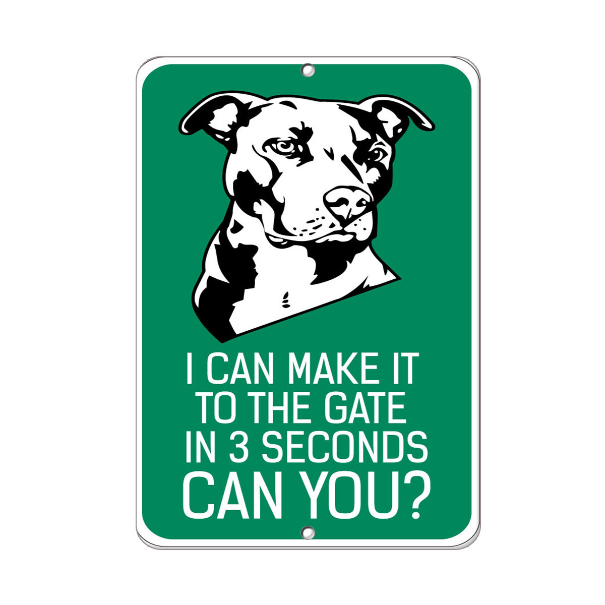 Vertical Metal Sign Multiple Sizes I Can Make It to The Gate in 3 Seconds You