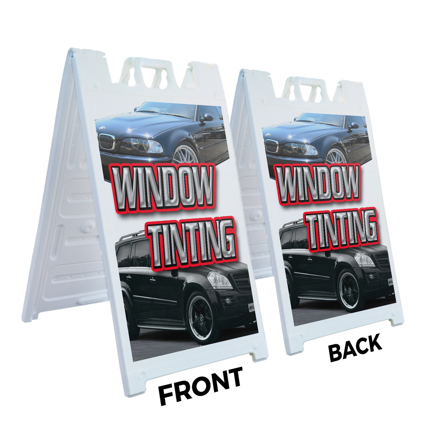 A-frame Sidewalk Window Tinting 24″ x 36″ Double Sided A-Frame Sidewalk Sign