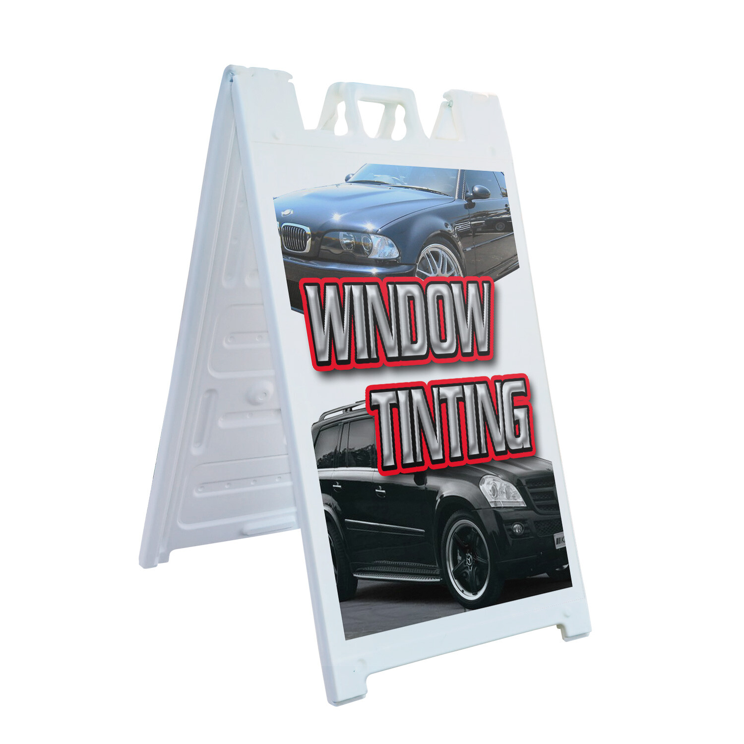 A-frame Sidewalk Window Tinting 24″ x 36″ Double Sided A-Frame Sidewalk Sign