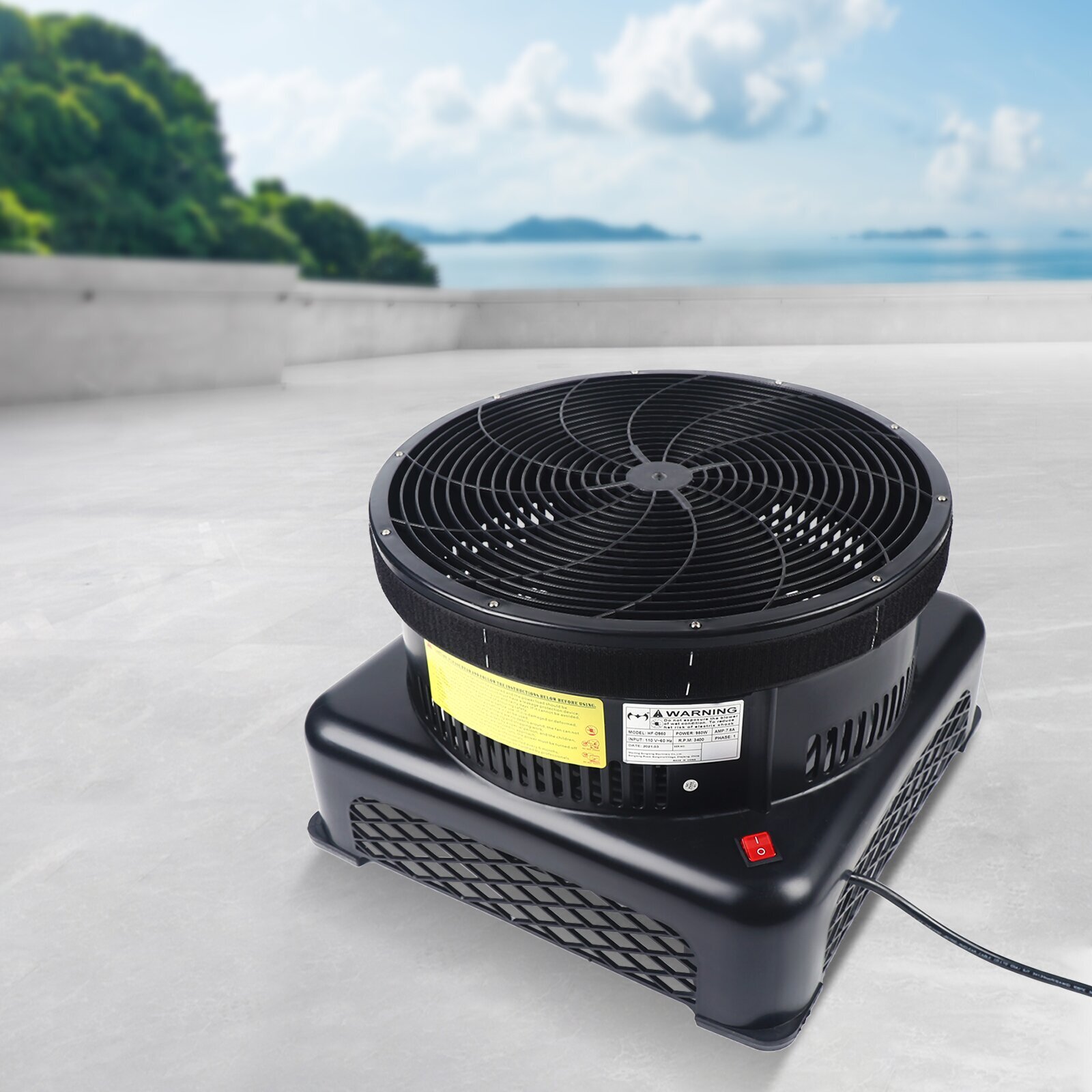 950W 17.7″ Air Blower Fan For Inflatable Wind Dancer Tube Man Fly Guy Sky Puppet