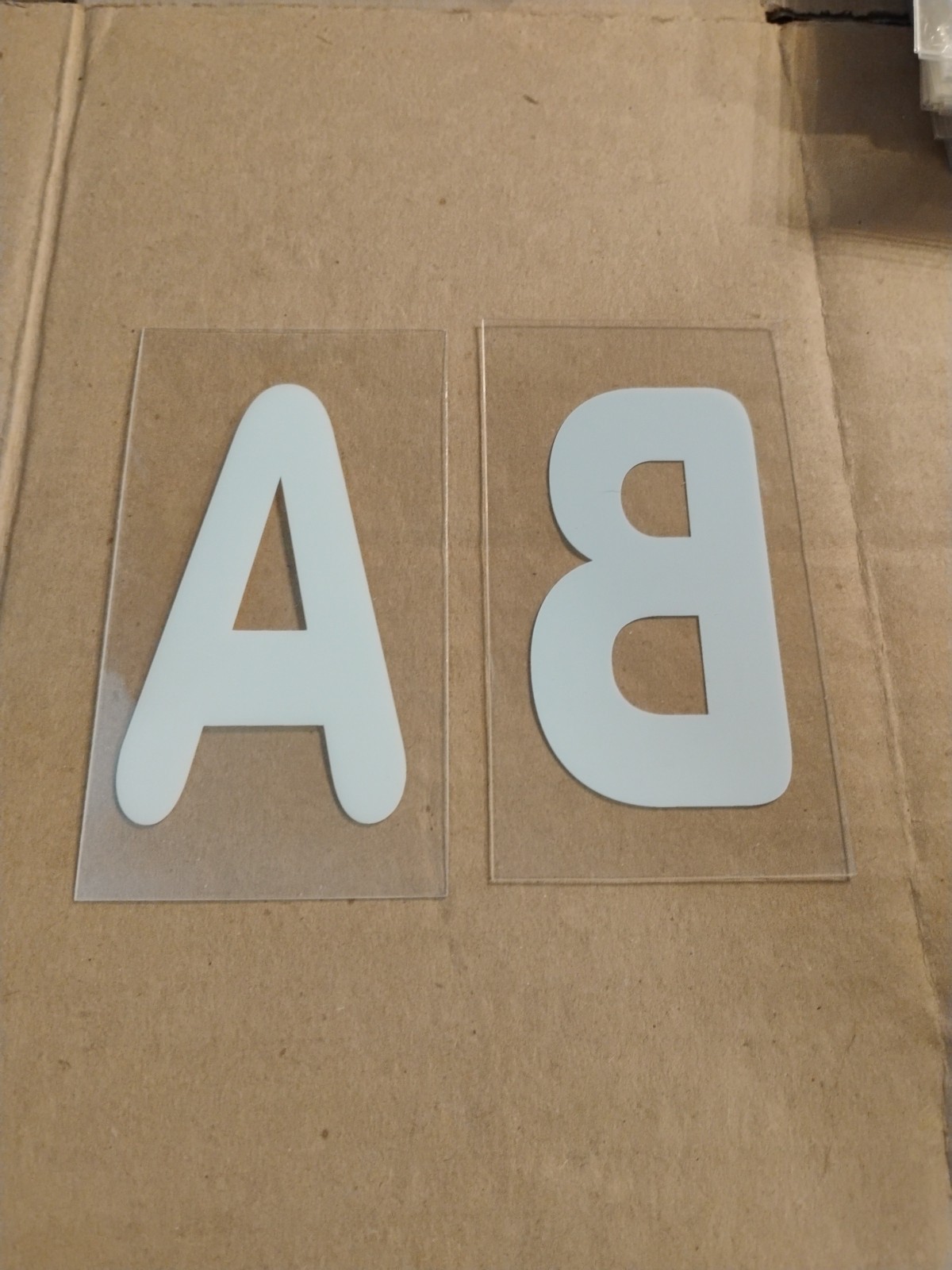 Sign Letters, Numbers Outdoor 224 pcs Clear Plastic w/ White Letters Red Numbers