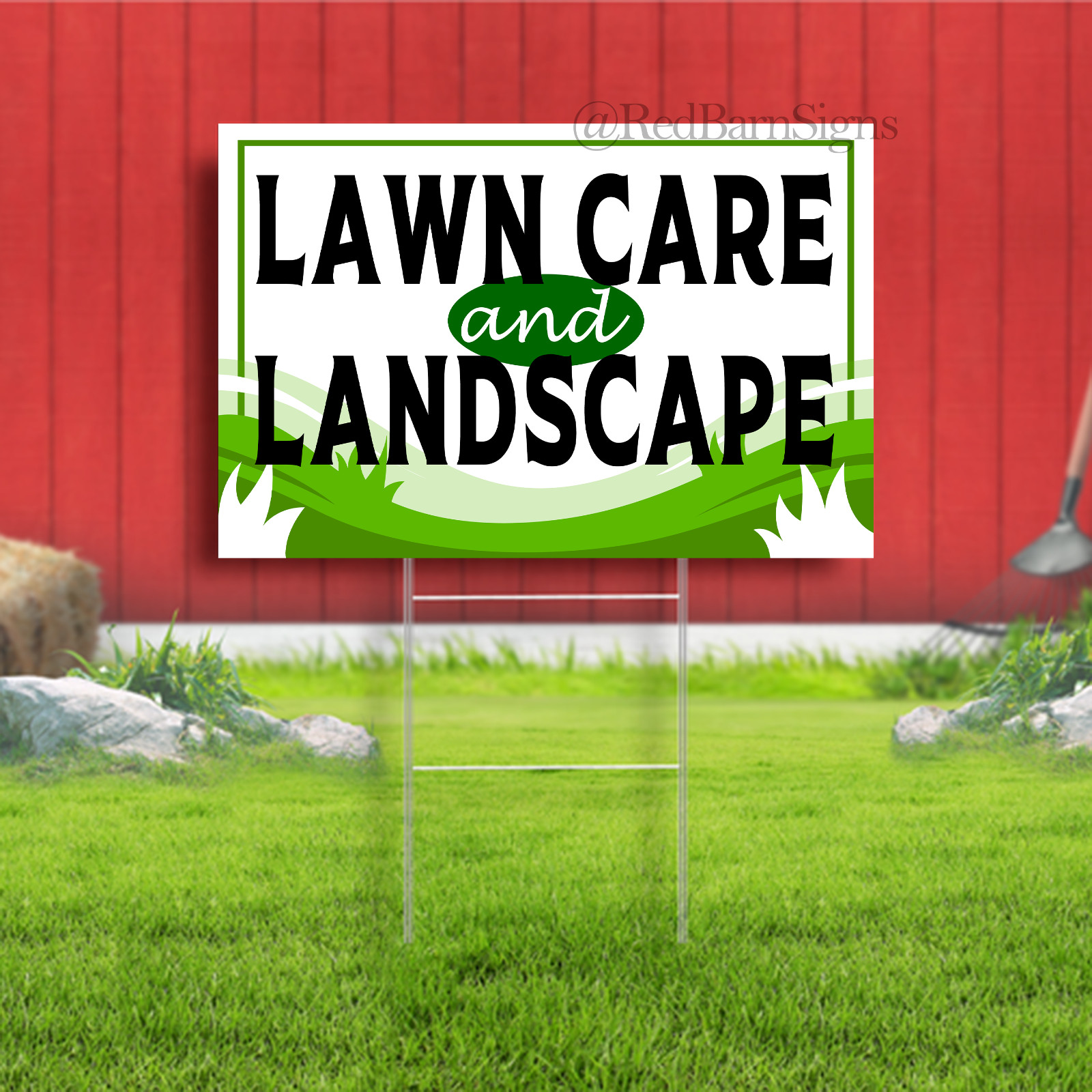Lawn Care And Landscape Indoor Outdoor Yard Sign