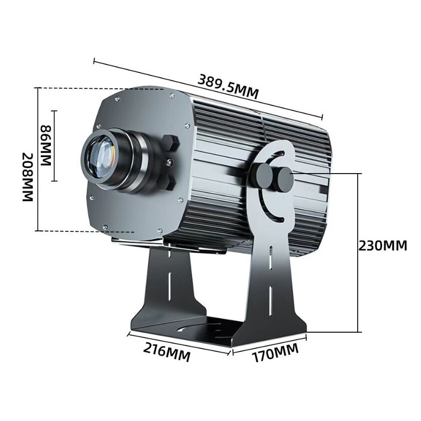 Outdoor 600W IP67 LED Gobo Projector Advertising Logo Light Rotating Glass Gobos