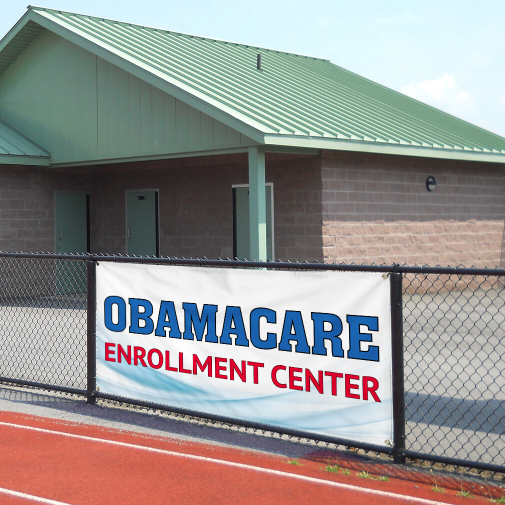 Vinyl Banner Multiple Sizes Obamacare Enrollment Center Business Outdoor