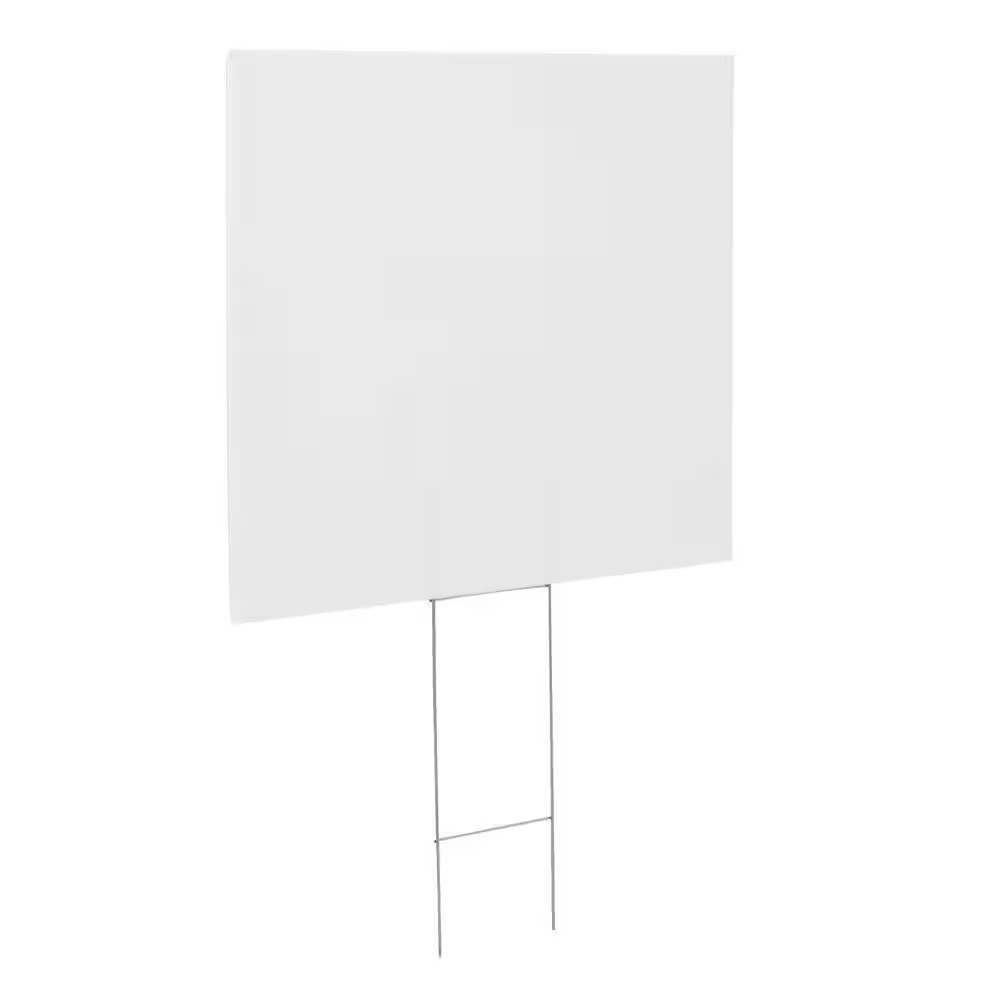 20 In. X 24 In. Corrugated Plastic Blank Yard Sign