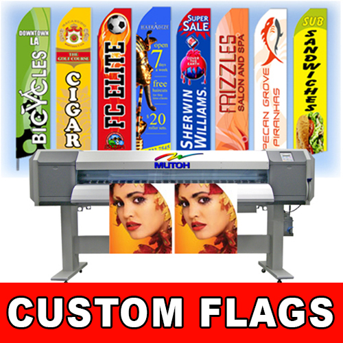 15′ Regular Print Custom Swooper Advertising Flag Feather Banner + Pole & Spike
