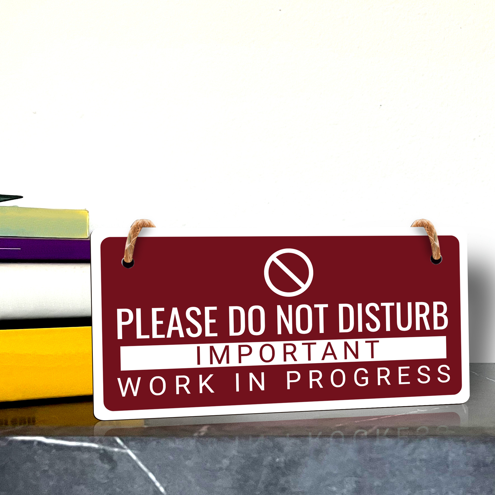 Keep Office Clutter-Free Tidy Desk Policy 5×10 Hanging Plus Sign | Office Decor