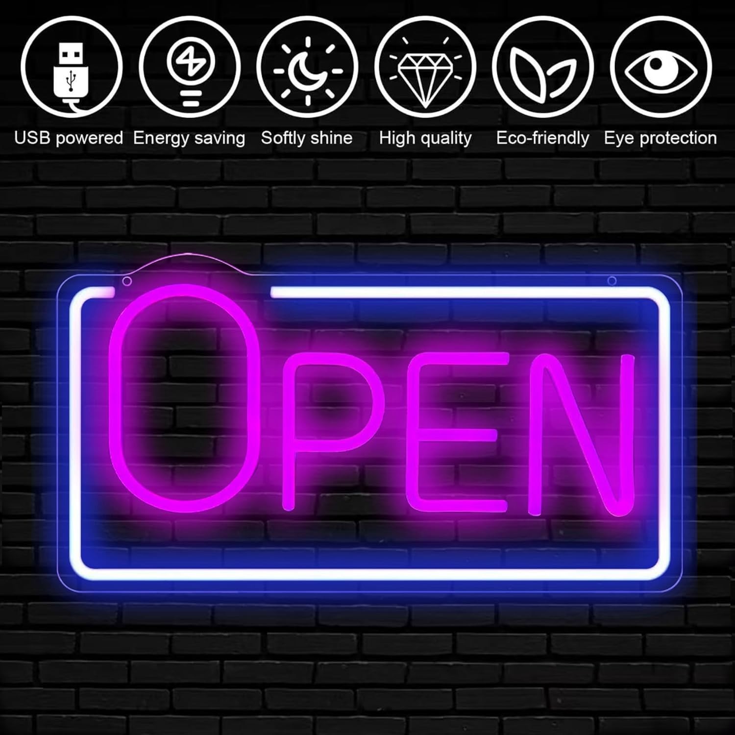 Open Signs for Business: Bar Open Neon Signs, Dimmable Led Lamp, USB Powered …