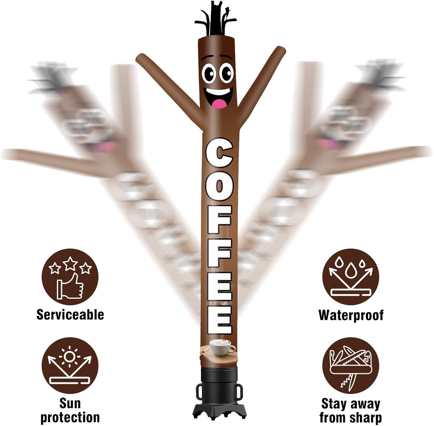 6 ft Air Inflatable Dancer Wacky Waving Inflatable Tube Man NEW-Open Package
