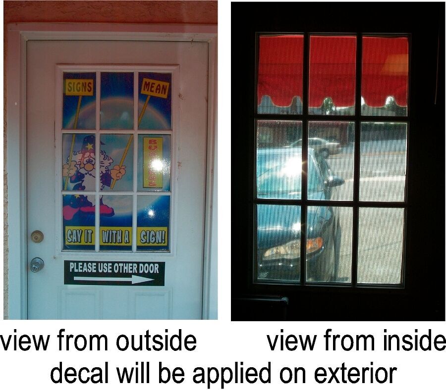 LEGAL CANNABIS SOLD HERE PERFORATED VINYL WINDOW DECAL
